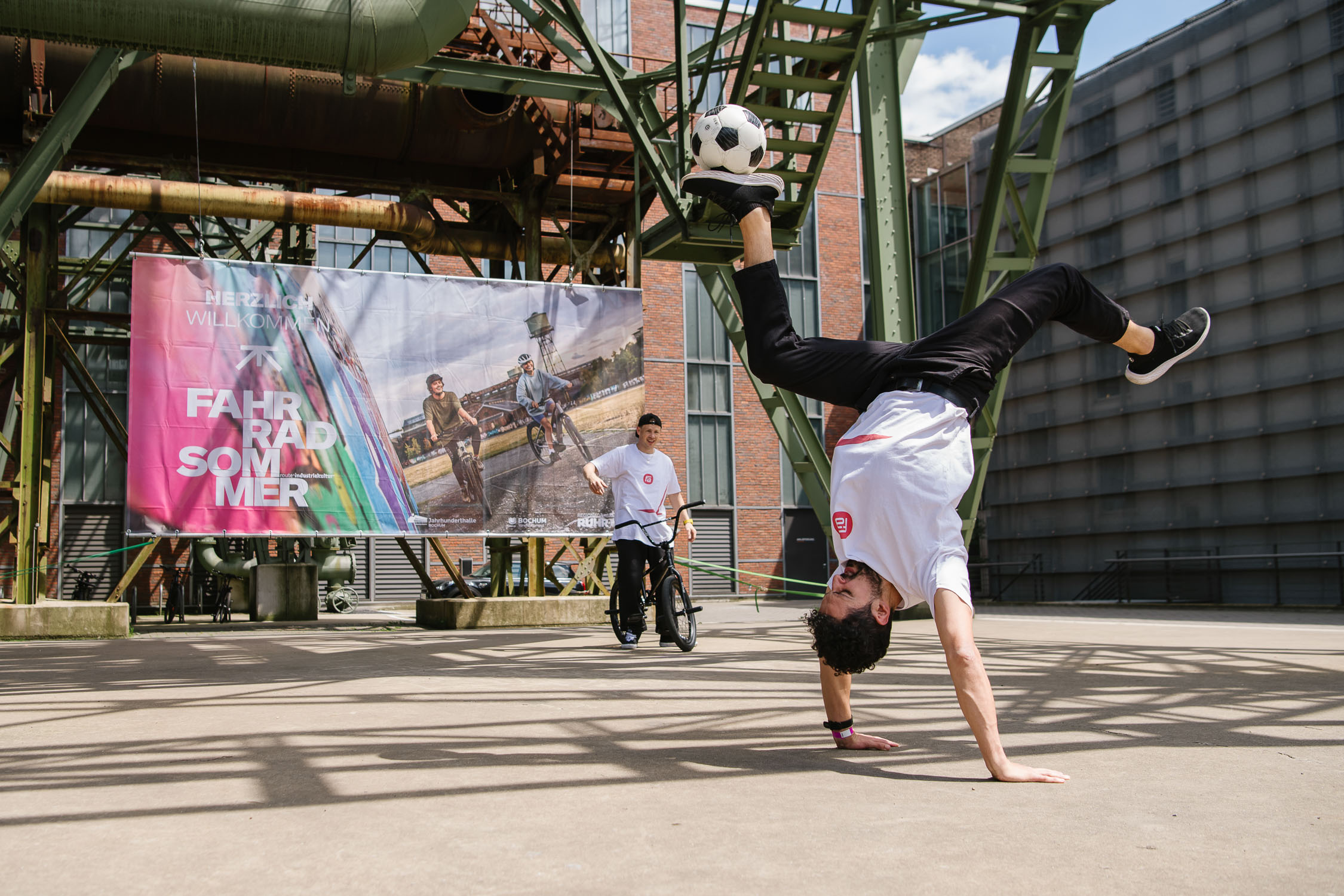 Sport Event, Fußball Freestyler, BMX Fahrer, Chris Böhm