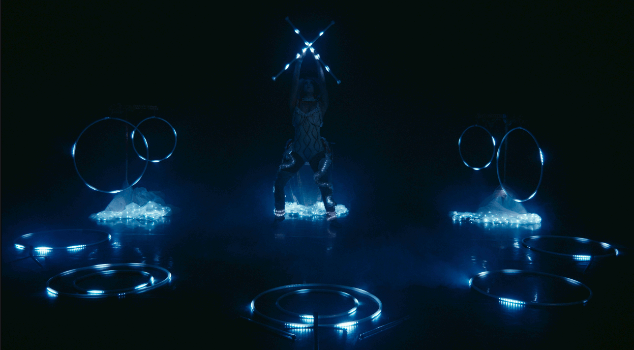 LED Hula Hoop Show, Female, Event