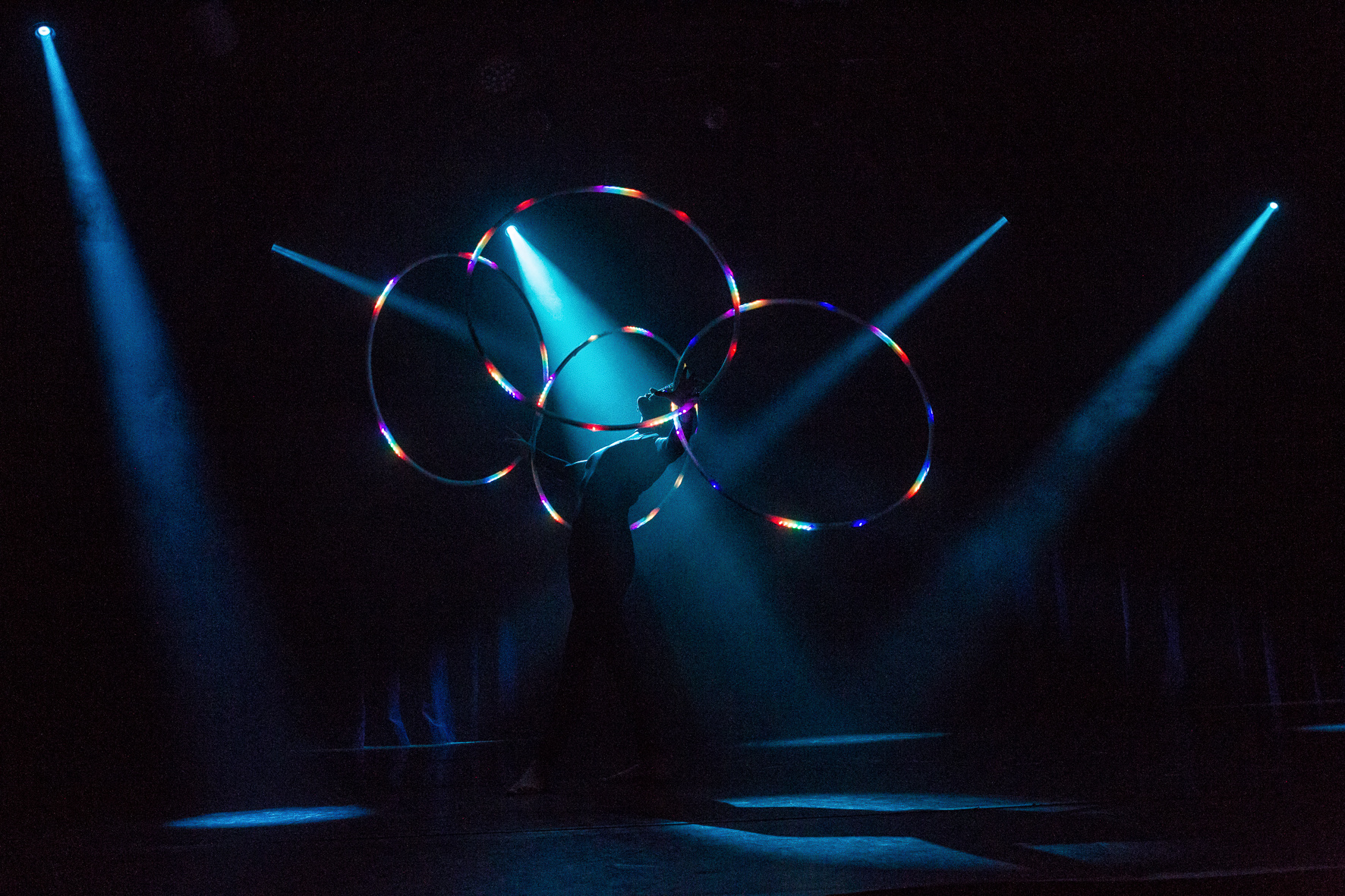 LED Hula Hoop Show, Female, Event