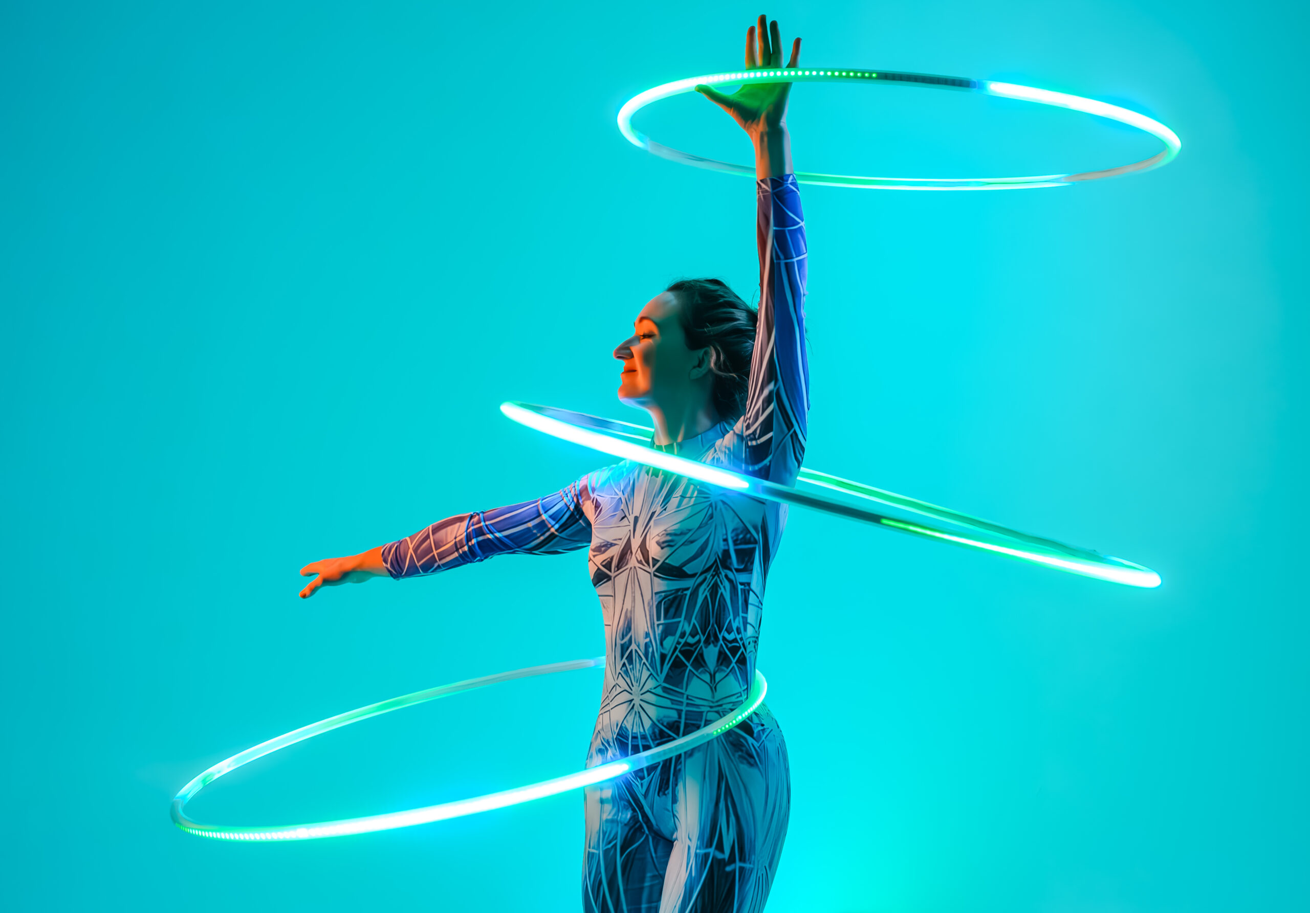 LED Hula Hoop Show, Female Event