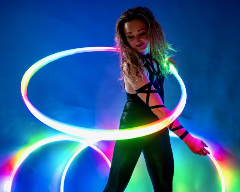 LED Hula Hoop, Female Show, Event